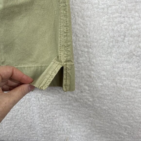 Bandolino Blu Pants Womens 8 Green Straight Crop High‎ Rise Stretch Dbl Button - Picture 9 of 15